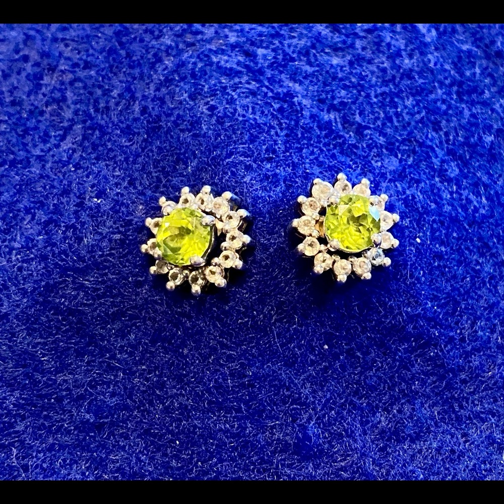 peridot earrings